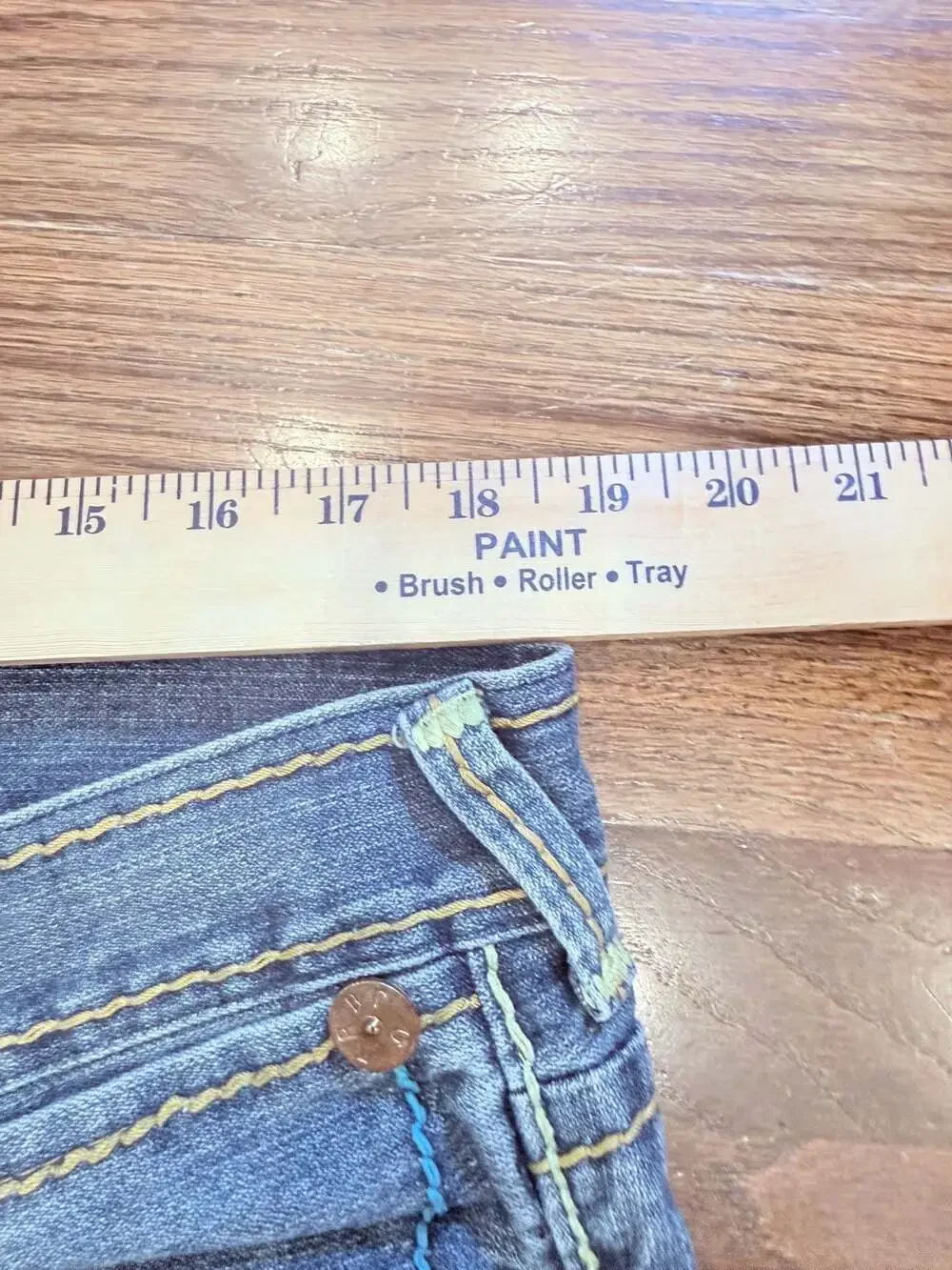 True Religion Billy Giant Big T Denim Jeans Size 38